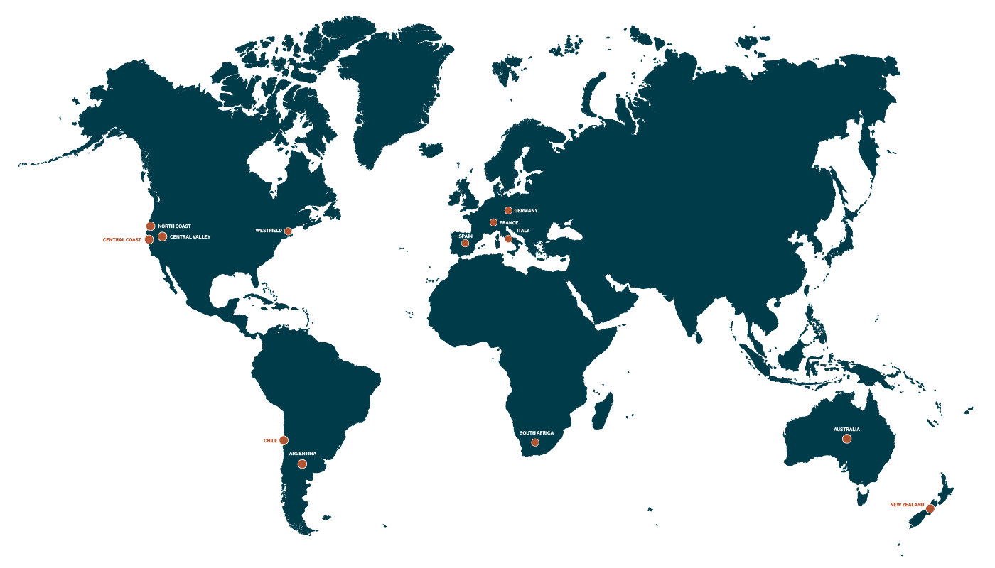 Worldwide Locations Map