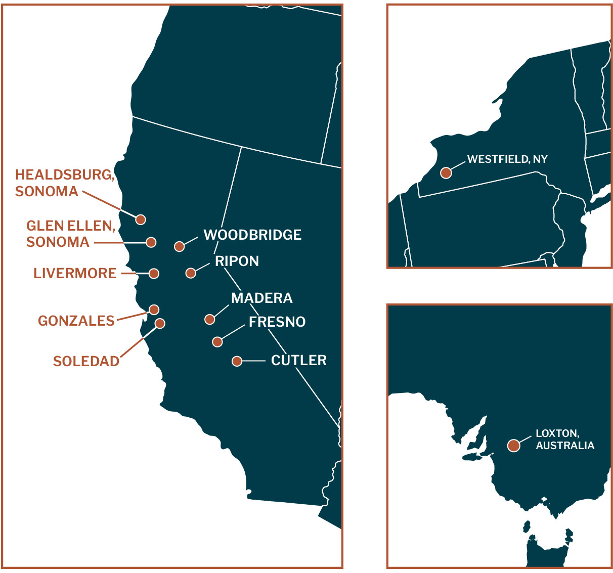 United States Locations map