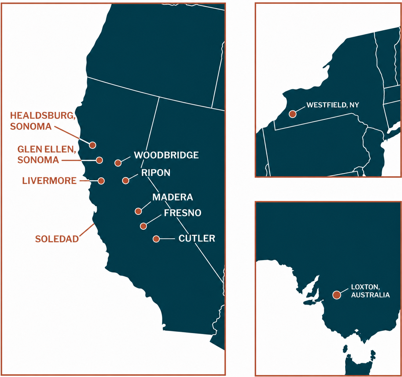 United States Locations map